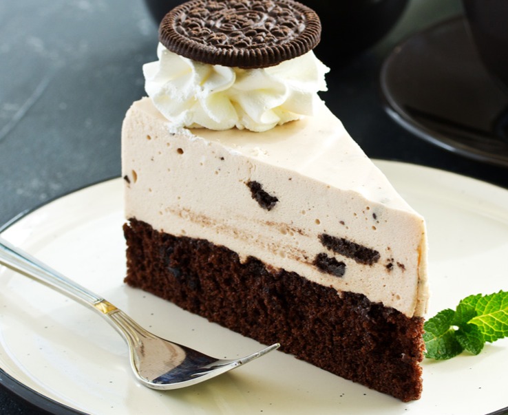 Pastel helado de galleta